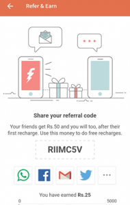 Freecharge Refer And Earn