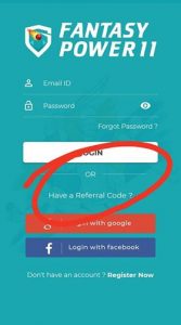 Fantasy Power 11 Referral Code