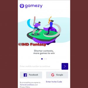 Steps To Register On Gamezy Fantasy App -