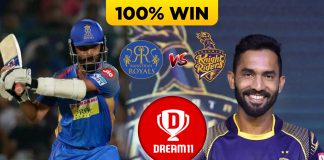 IPL 2019 ( MATCH 43 ) RR VS KKR Dream 11 Prediction & Playing XI
