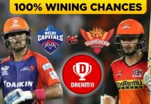 DC vs SRH Dream11 Team Prediction 33rd Match IPL 2021 (100% Winning Team)