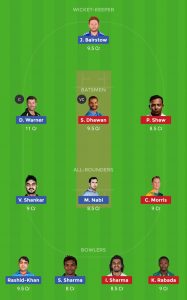 CSK vs KKR Dream11 Team Today