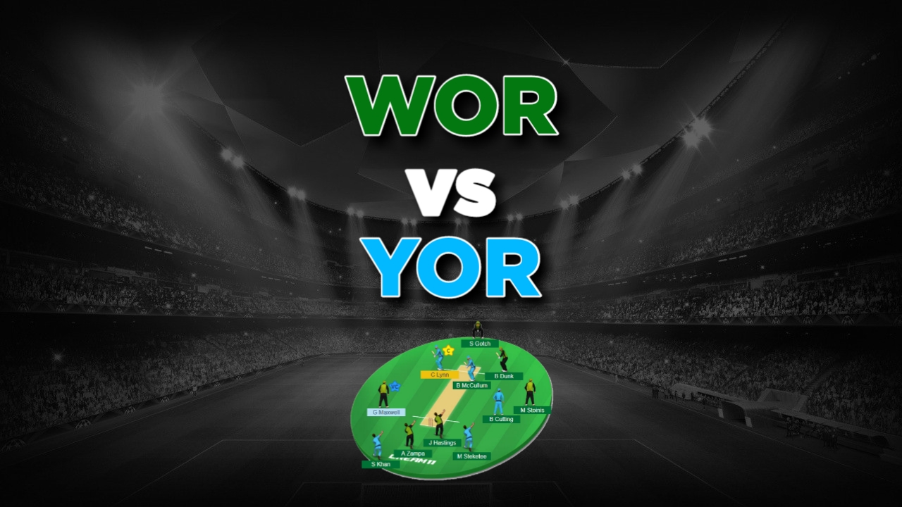 English One Day Cup, YOR vs WOR Dream11 Team, Prediction For Today