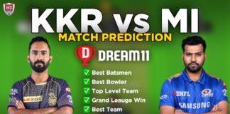 MI vs KKR Dream11 team prediction