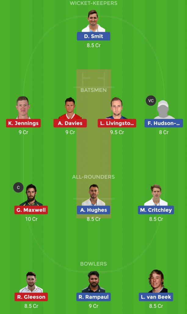 LAN vs DER Dream11 Team Prediction Today, English T20 Blast Team