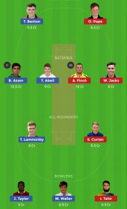 SOM vs SUR Dream11 Team for today’s match