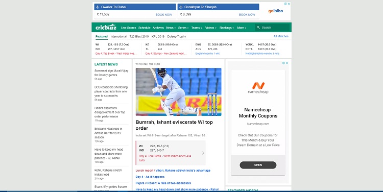 cricbuzz live score