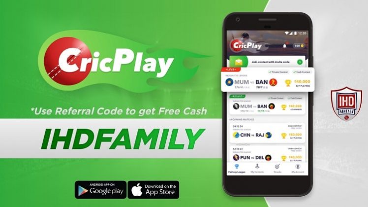 CricPlay Referral Code: IHDFAMILY Predict And Earn Unlimited Real Cash CricPlay Referral Code: IHDFAMILY Predict And Earn Unlimited Real Cash