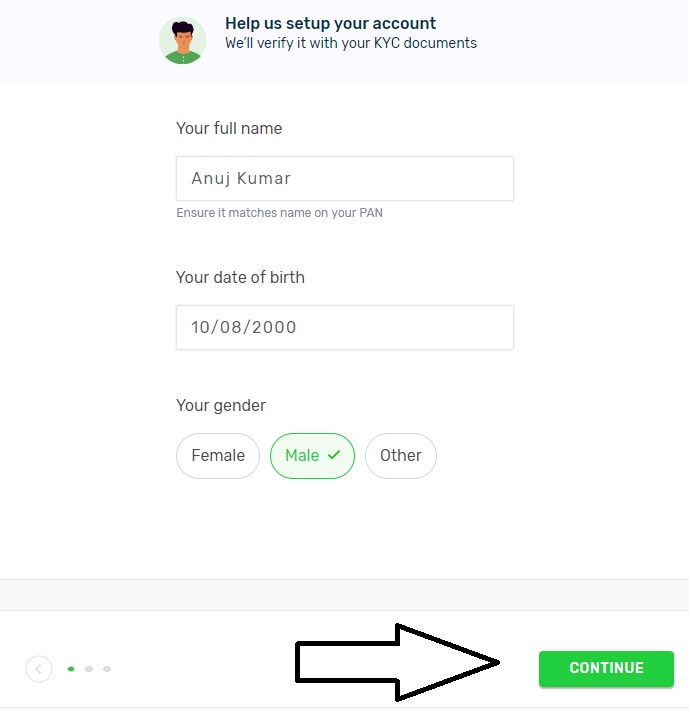 zest money account creation