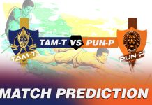 PUN vs TAM Dream11 Team Prediction Today - VIVO Pro Kabaddi League