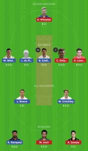 DER vs ESS Dream11 Team For Todays Match