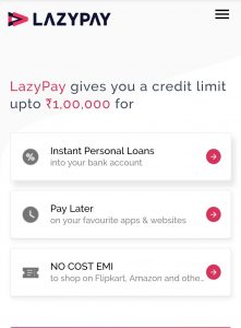What is LazyPay Loan App All About
