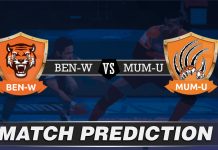 BEN vs MUM Dream11 Team Prediction Today - VIVO Pro Kabaddi League