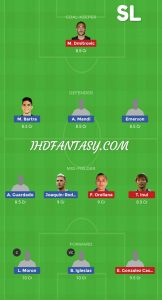 RB vs EIB Dream11 Team H2H Leagues