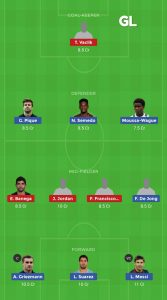 BAR VS SEV Dream11 Team Grand Leagues