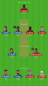 GUY vs BAR Dream11 Team for grand league