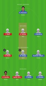  PKW-E vs INW-E  DREAM11 TEAM FOR HEAD TO HEAD