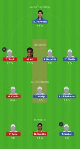  PKW-E vs INW-E  DREAM11 TEAM FOR SMALL LEAGUE