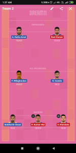 Pro Kabaddi HYD vs HAR Dream11 Team For Head To Head League