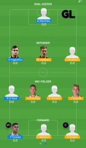 FINAL: ARG vs GER Myteam11 Fantasy Football Team (GRAND LEAGUE)