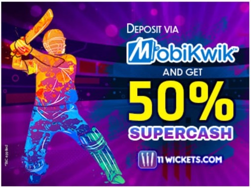 11wickets mobikwik offers