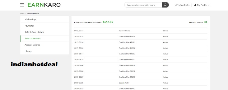 EarnKaro Referral Code