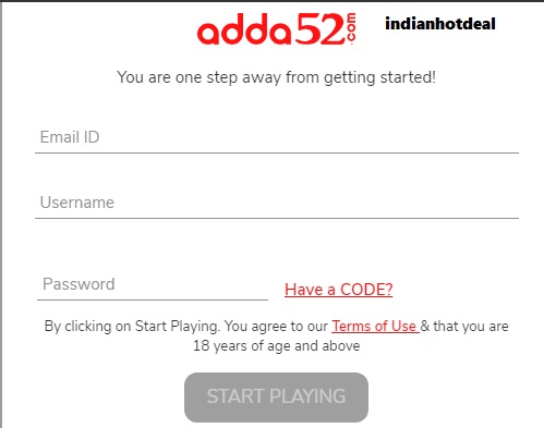 adda52 poker registration