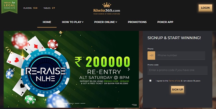 khelo365 poker website in india