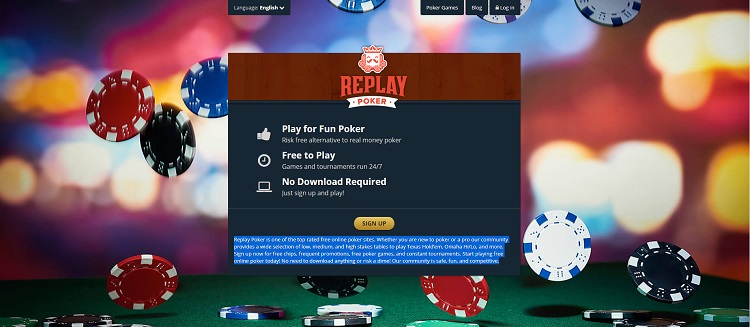 Play money poker app