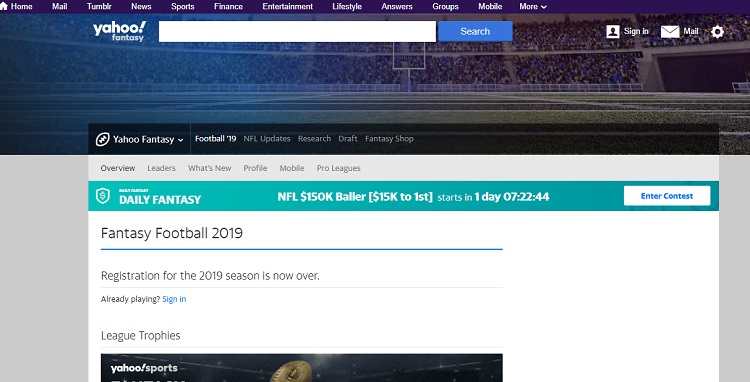 yahoo fantasy football fantasy