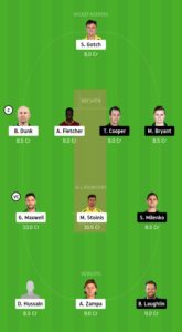     HEA vs STA Dream11 Team for grand league