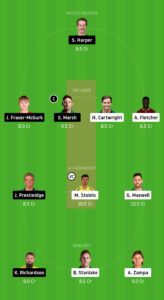 REN vs STA Dream11 Team for Grand league