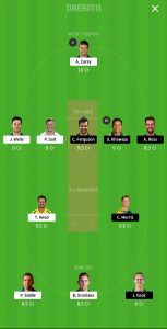 HUR vs THU Dream11 Team for grand league