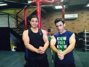 Shoaib Akhtar at gym