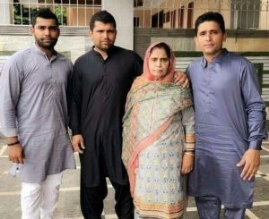 Umar Akmal with his family