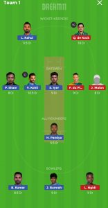 IND vs SA Dream11 Team for Small league