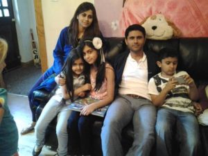 Abdul Razzaq with his family