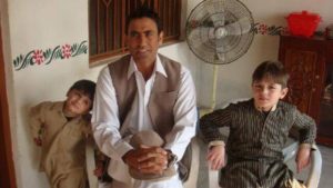 Younis Khan with his family