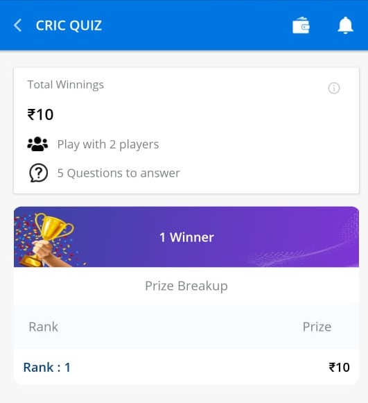 ballebaazi play quiz