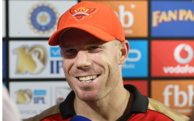 david warner orange cap