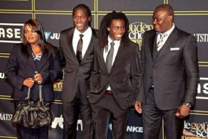 romelu lukaku with his family