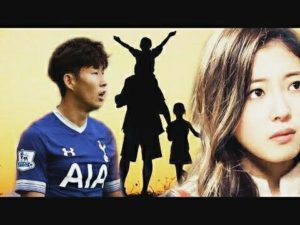 Son Heung-Min with his girlfriend