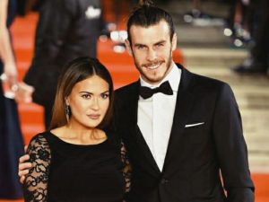 gareth bale wih his wife