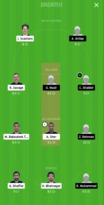 ECC vs GHC Dream11 Team for grand league