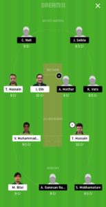 PF vs STO Dream11 Team for small league