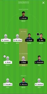 ALZ vs IND Dream11 Team for smart league