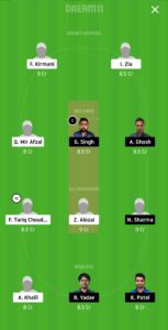 ALZ vs IND Dream11 Team for grand league