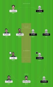 ECC vs GHC Dream11 Team for small league