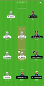 GHC vs VCC Dream11 Team for small league