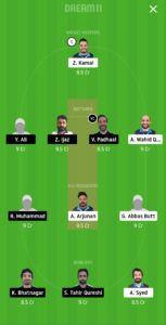 HCC vs ECC Dream11 Team for grand league